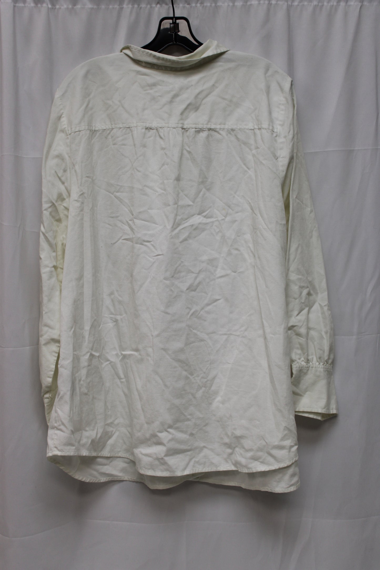 The Bedford Long Sleeve Button Up Shirt, White, Women’s 22/24