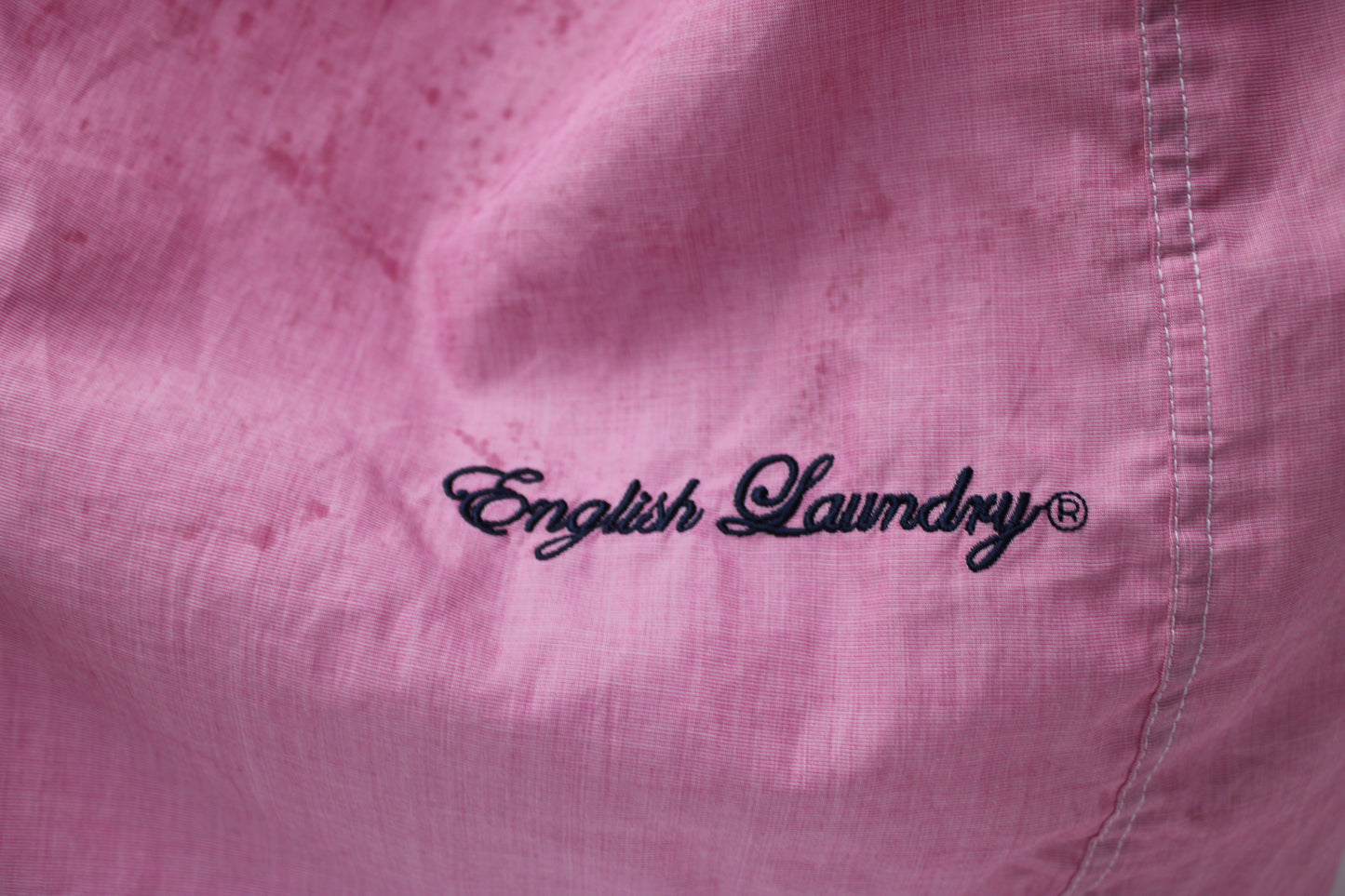 English Laundry Long Sleeve Button Down Dress Shirt, Pink, Men’s 19  34/35