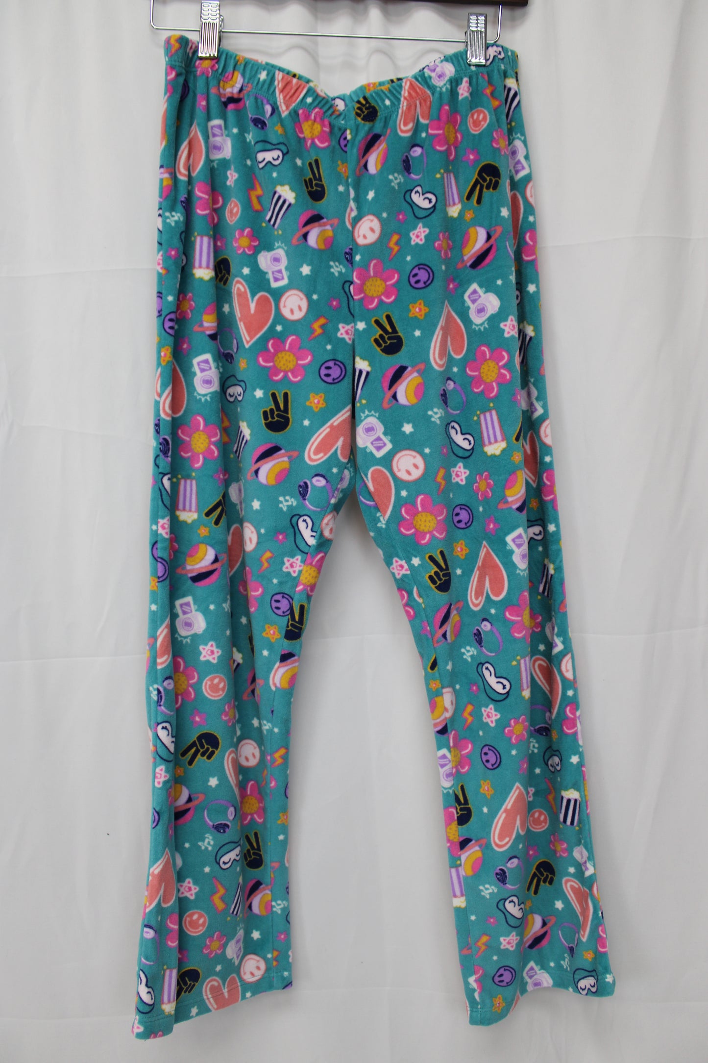 Wonder Nation Slumber Party Pajama Set, Blue, Youth L