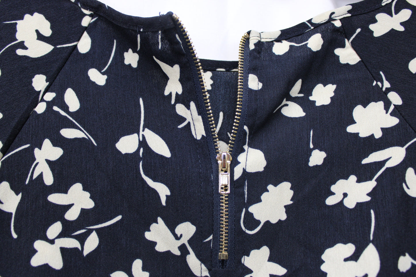 Paper Moon Floral Print Quarter Length Blouse, Blue, Women’s S
