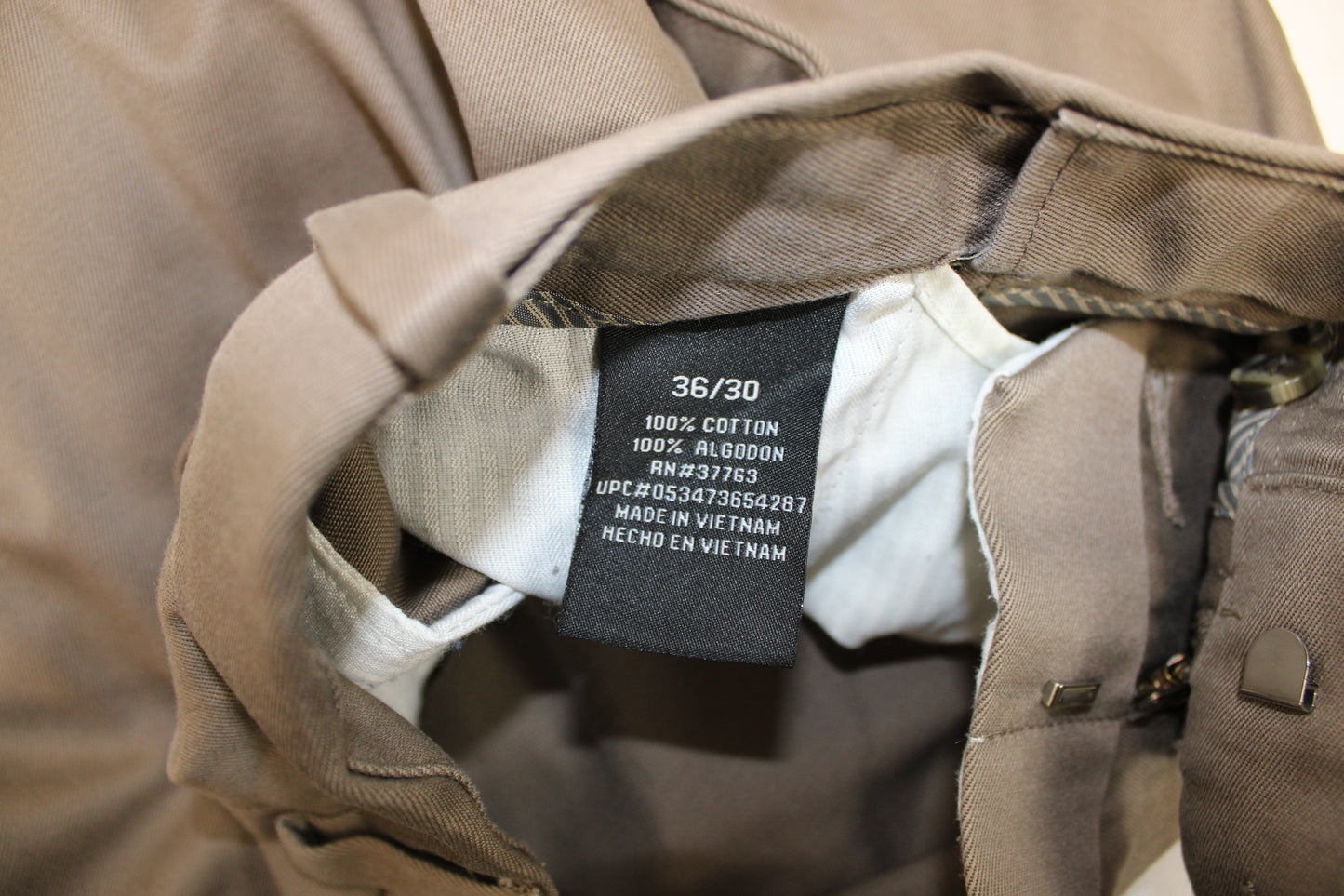 Perry Ellis Portfolio Pants, Beige, Men’s 36/30