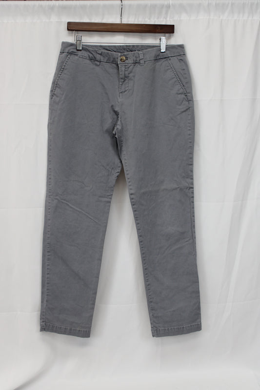 Faded Glory Straight Leg Pants, Gray, Women’s 10A