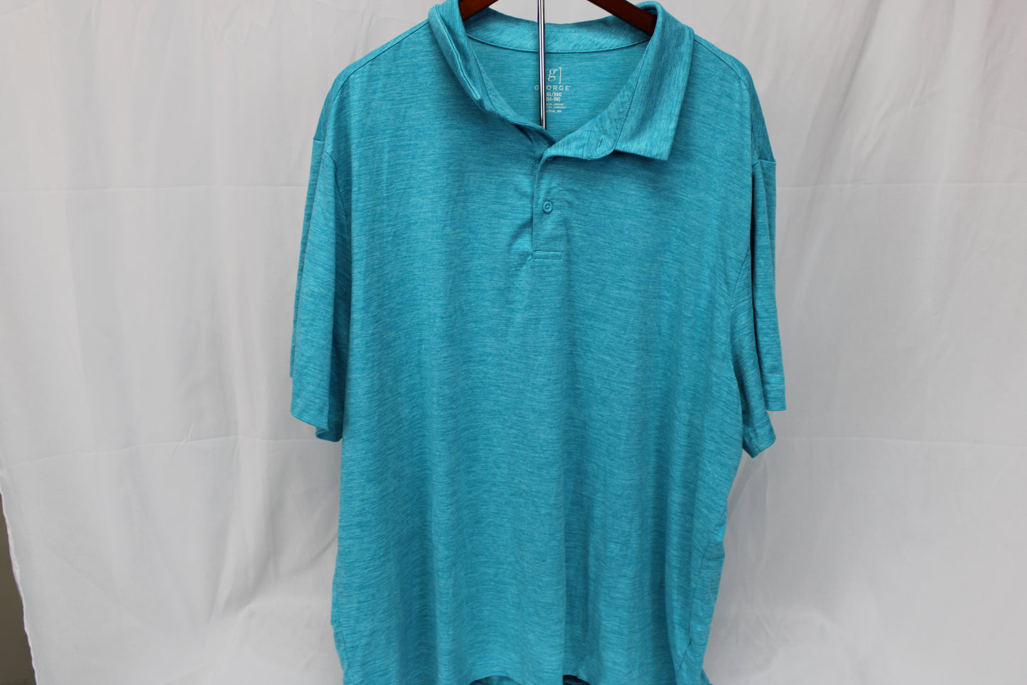 George Short Sleeved Casual Polo, Blue, XXXL