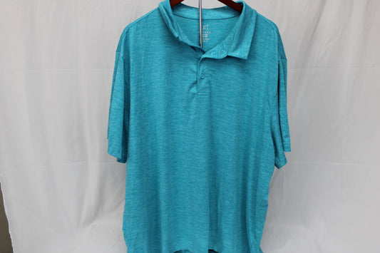 George Short Sleeved Casual Polo, Blue, XXXL