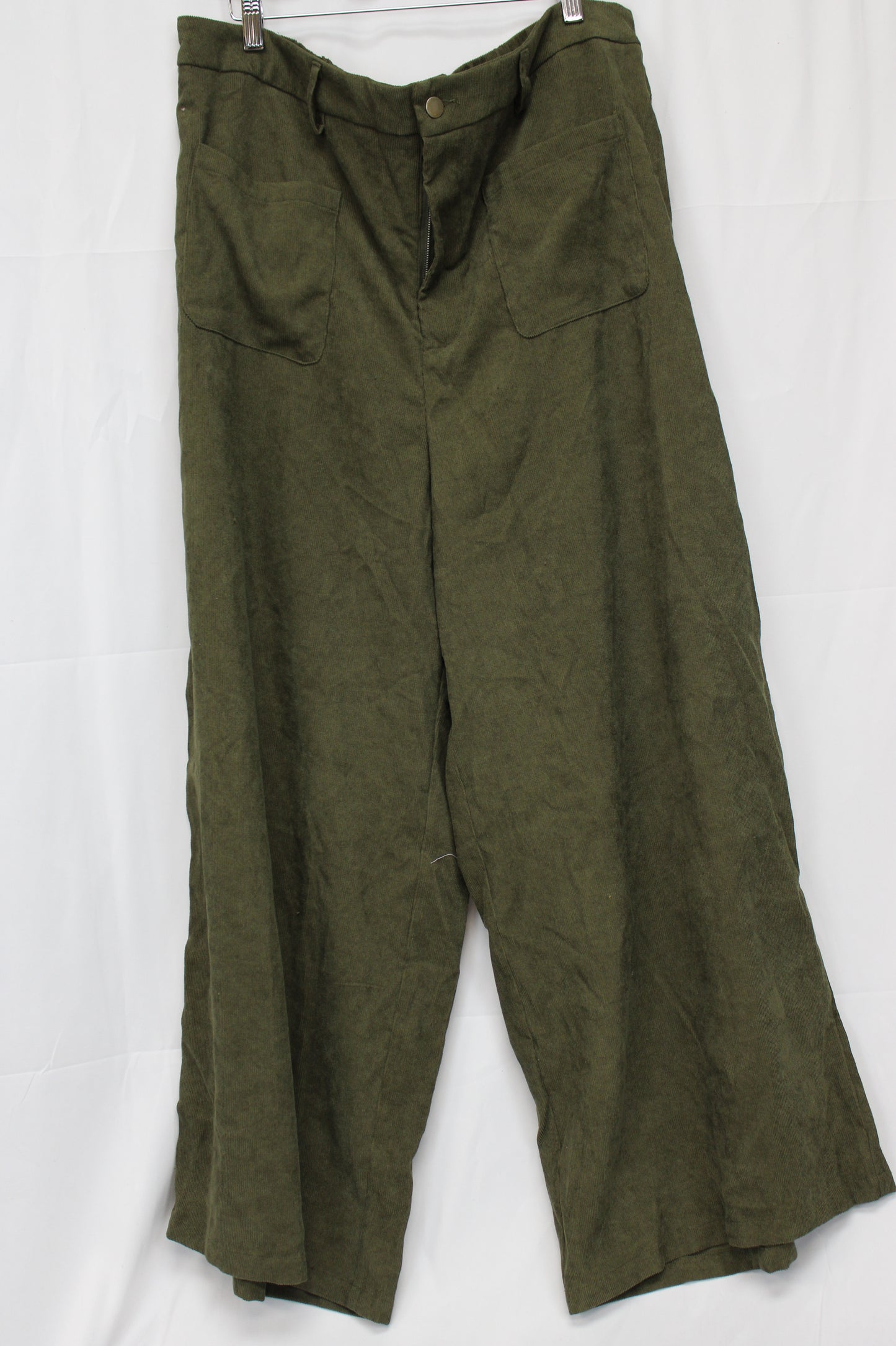 SHIEN Curve Wide Leg Pants. Green XXXL