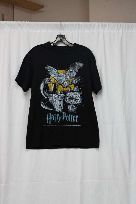 Men’s Short Sleeve Harry Potter T-Shirt, Black, L