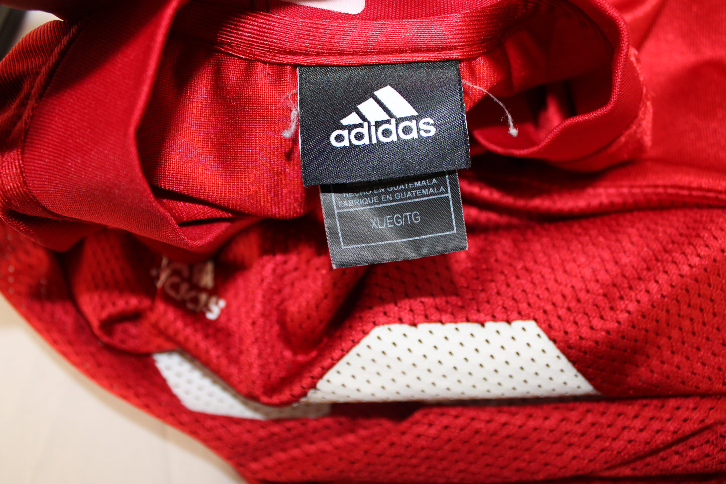 Adidas Nebraska Huskers Jersey, Red, Men’s XL