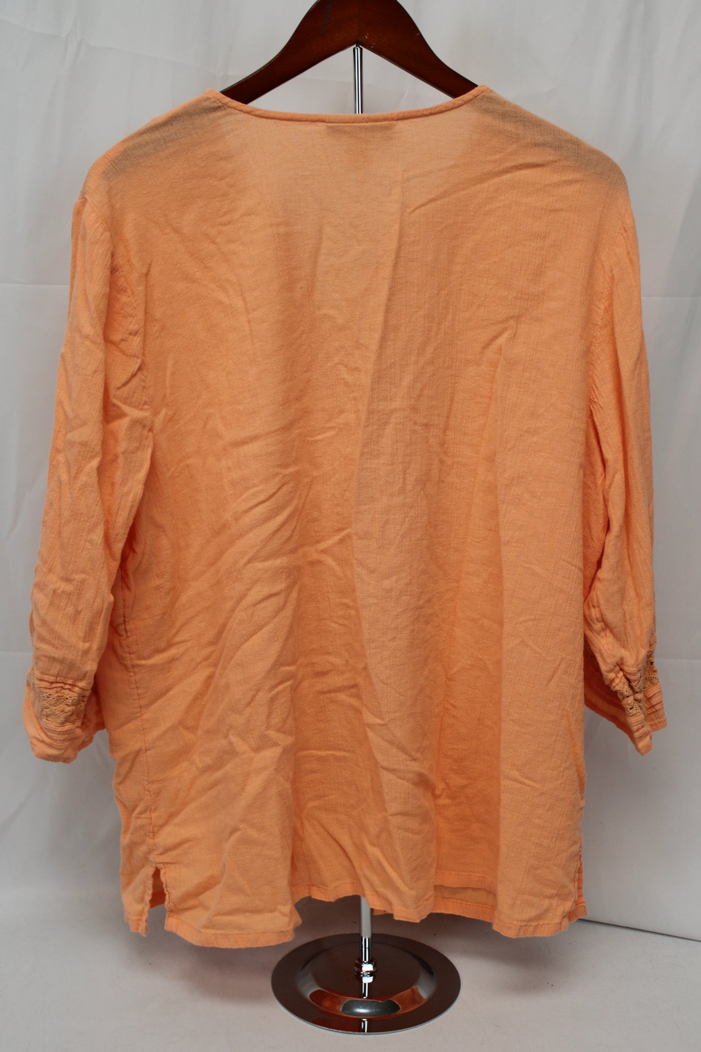 Appleseed’s Blouse, Peach, Women’s XL