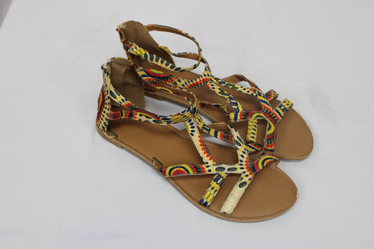 Dream Pairs Multicolor Strappy Sandals, Women’s 10
