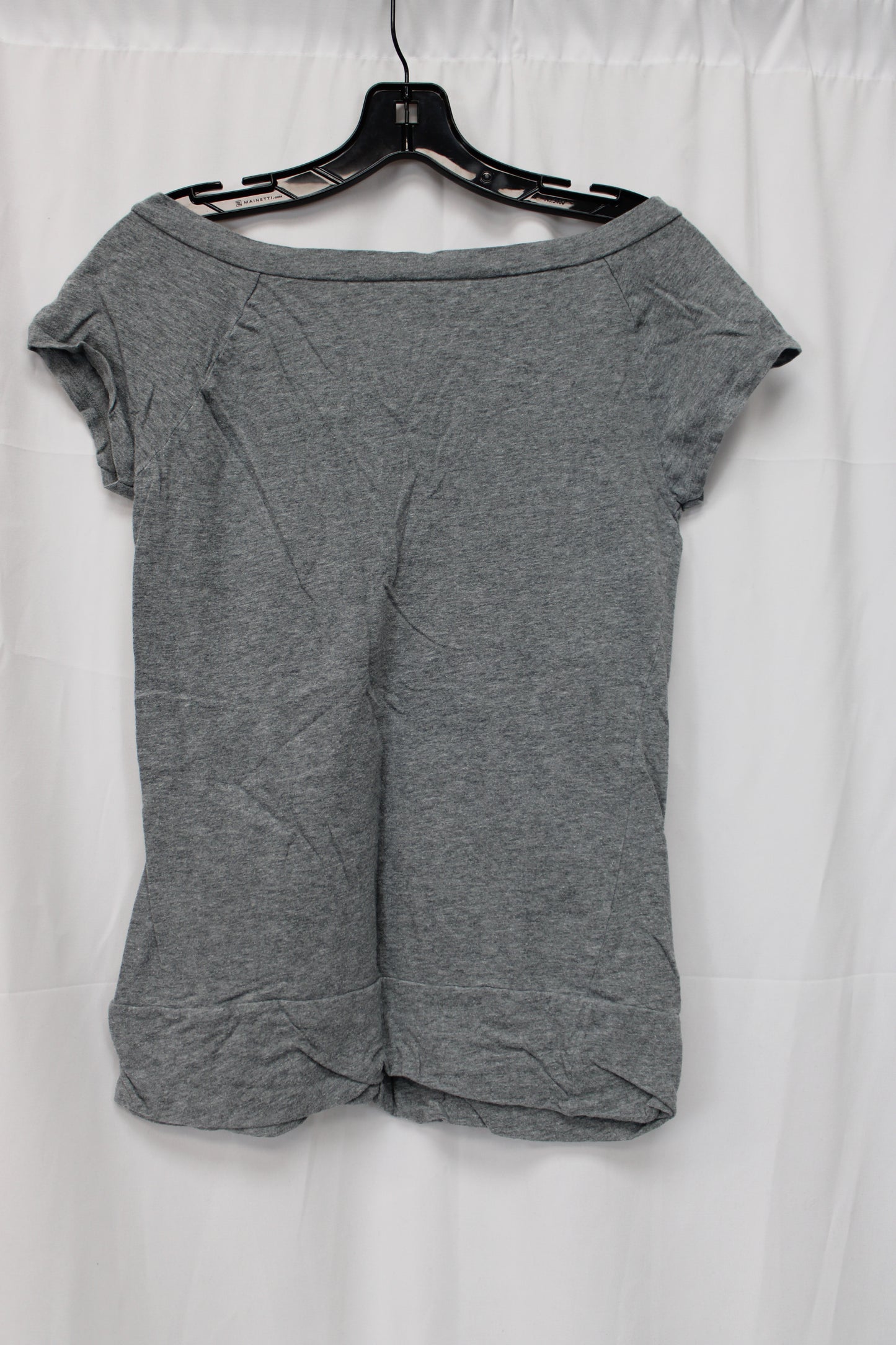 Arizona Jeans Co. Short Sleeve V-Neck Shirt, Gray, Women’s S