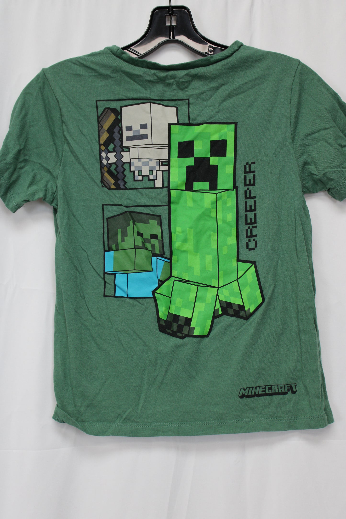 Minecraft Creeper Shirt, Green, Youth L