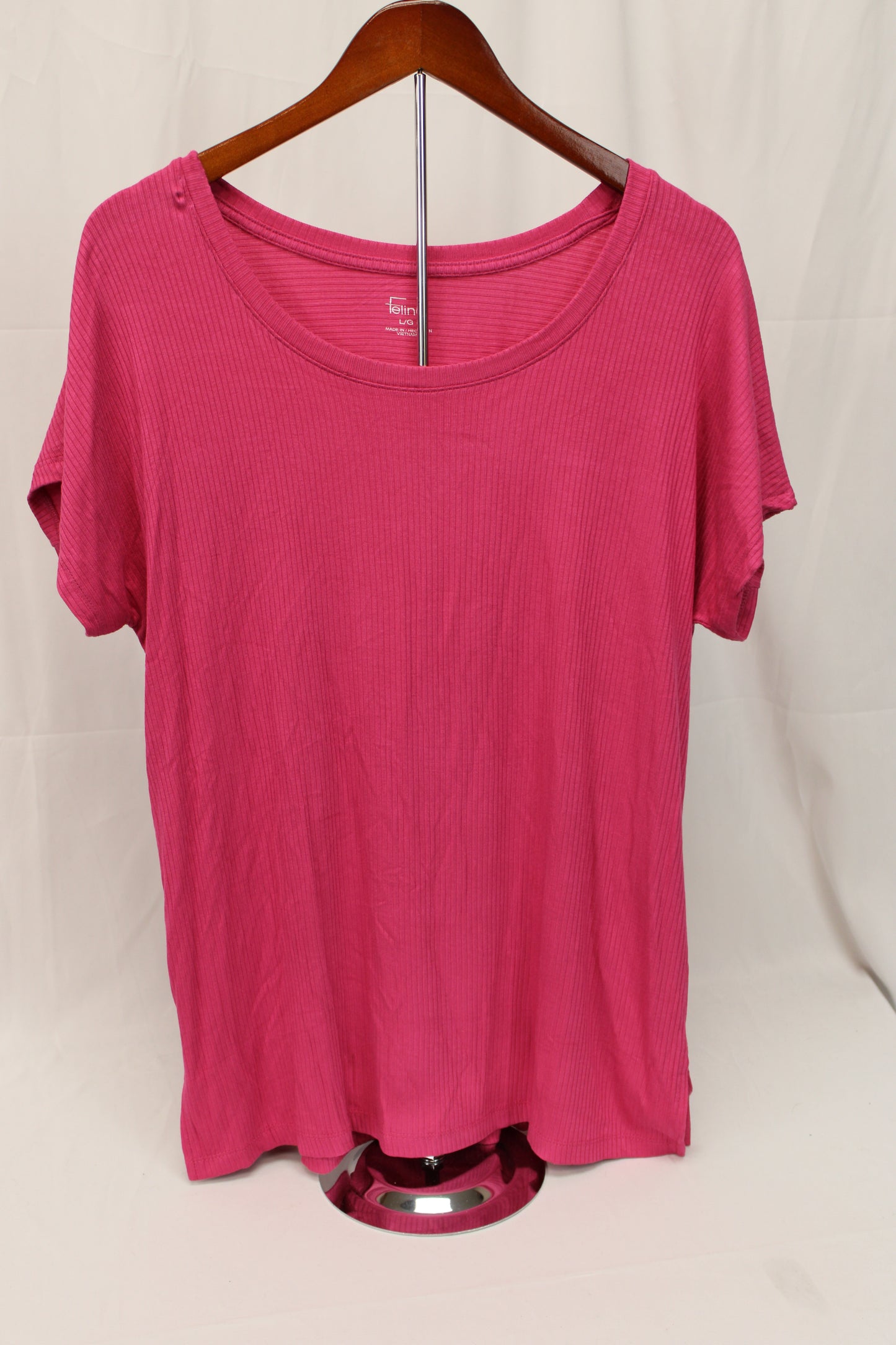 Felina Short Sleeve Top, Pink, Women’s L