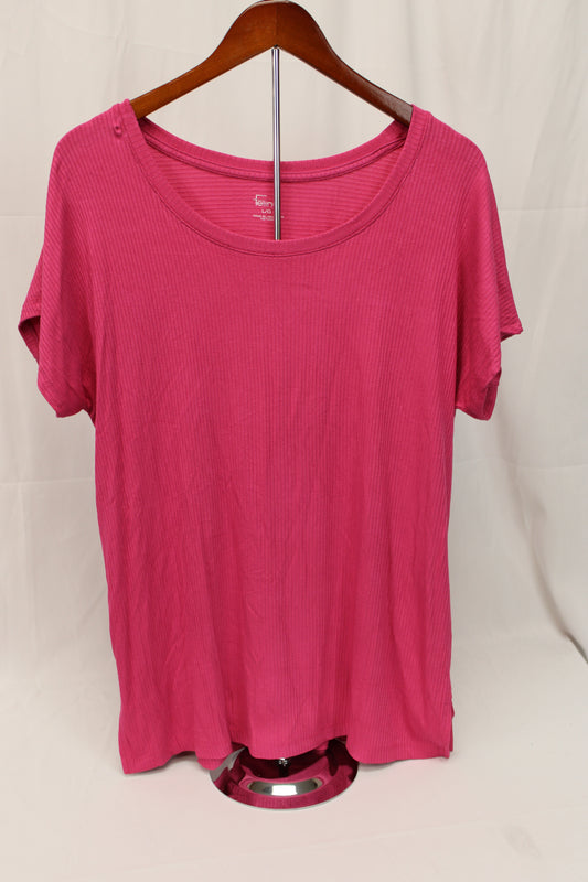 Felina Short Sleeve Top, Pink, Women’s L