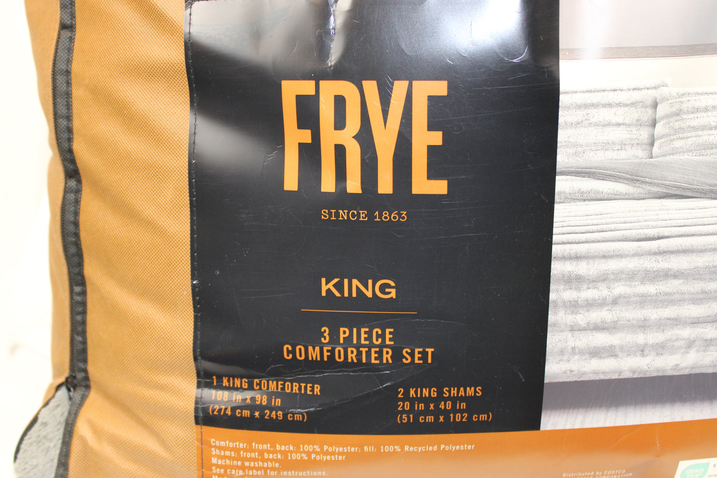 Frye Faux Fur King Comforter Set