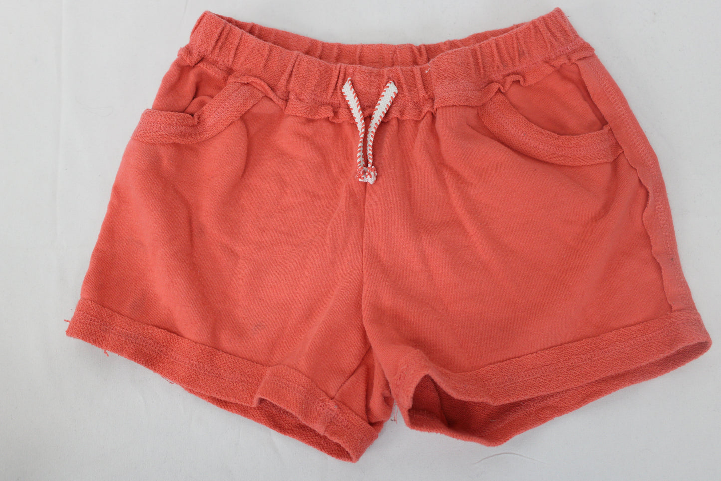 365 Kids Drawstring Shorts, Orange, Girls 8