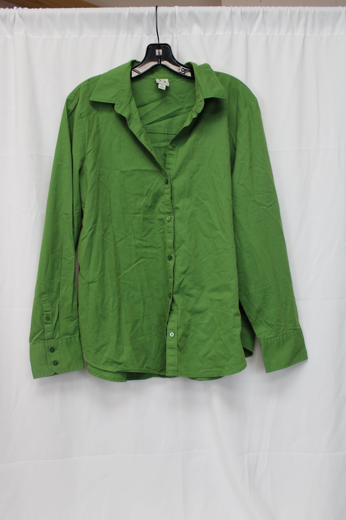Worthington Long Sleeve Button Up Shirt, Green, Women’s XL