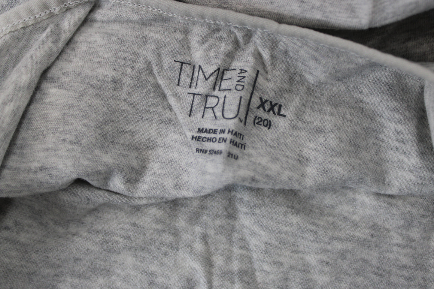 Time and Tru Spaghetti Strap Tank Top, Gray, Women’s XXL