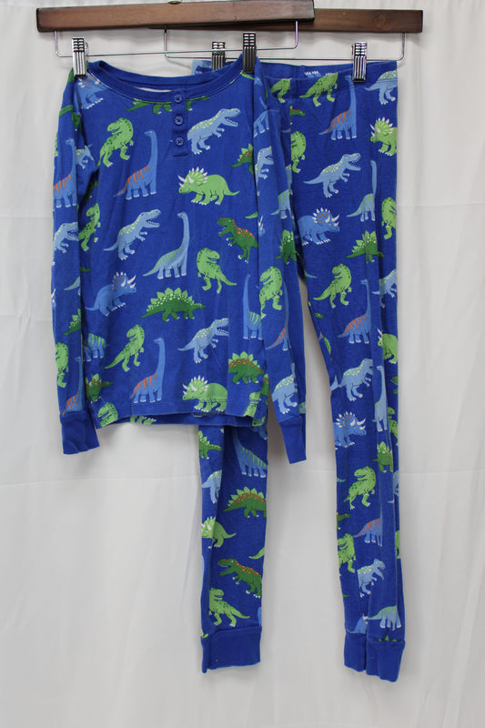 Gymboree Dinosaur Pajama Set, Blue, Youth L