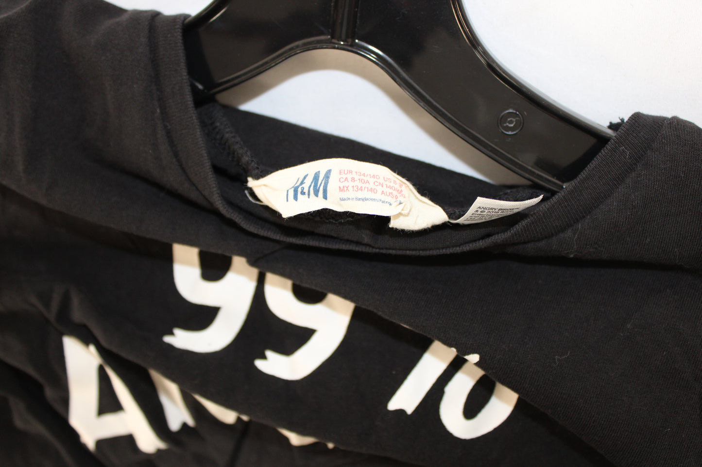 H&M 99% Angry! T-Shirt, Black, Youth S (8)