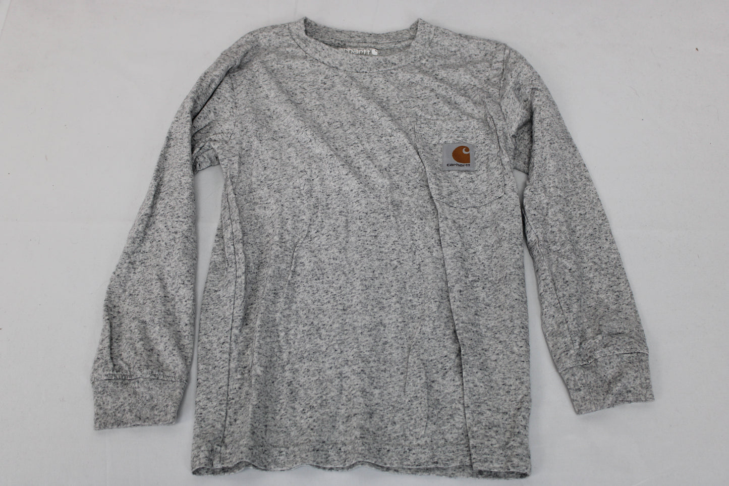Carhartt Long Sleeve Shirt, Gray, Boys 7