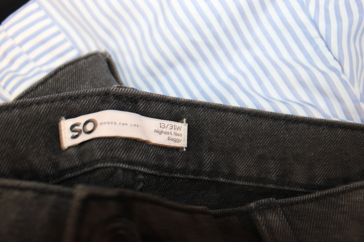 SO Highest Rise Baggy Jeans, Women’s 13/31