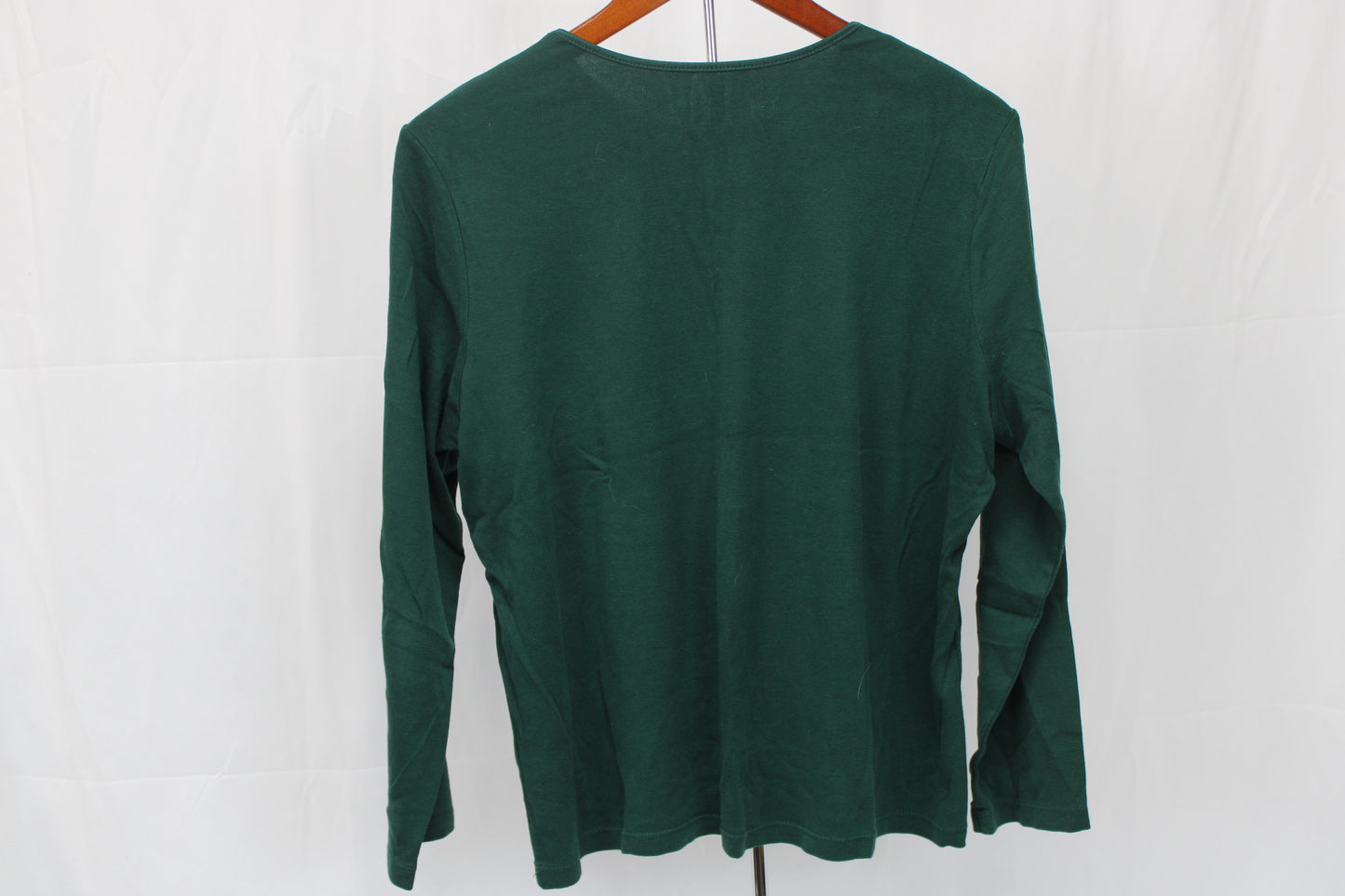 Cj Banks Long Sleeve T-Shirt, Green, Women’s X