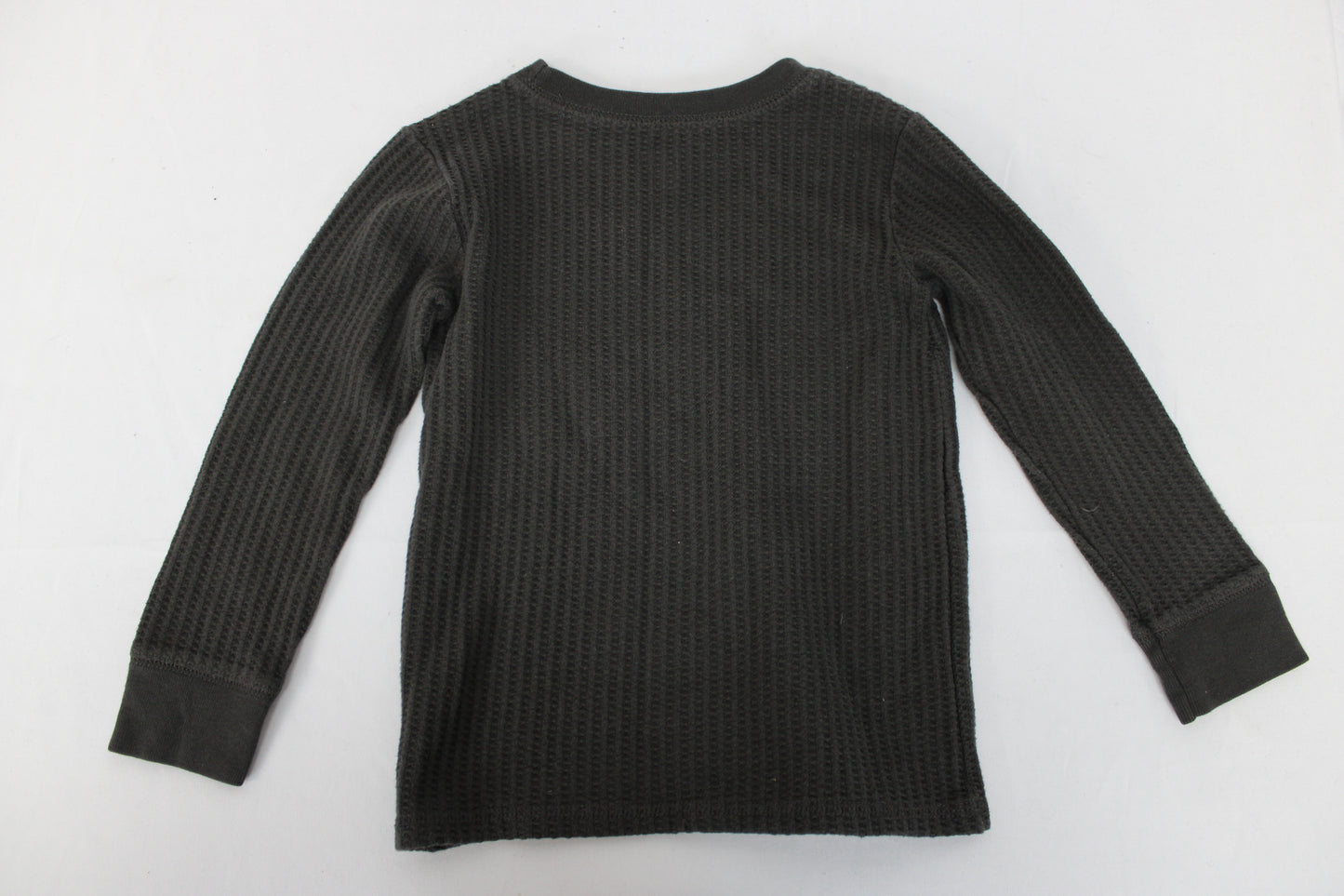 Garanimals Ribbed Long Sleeve T-Shirt, Gray, Youth 4T
