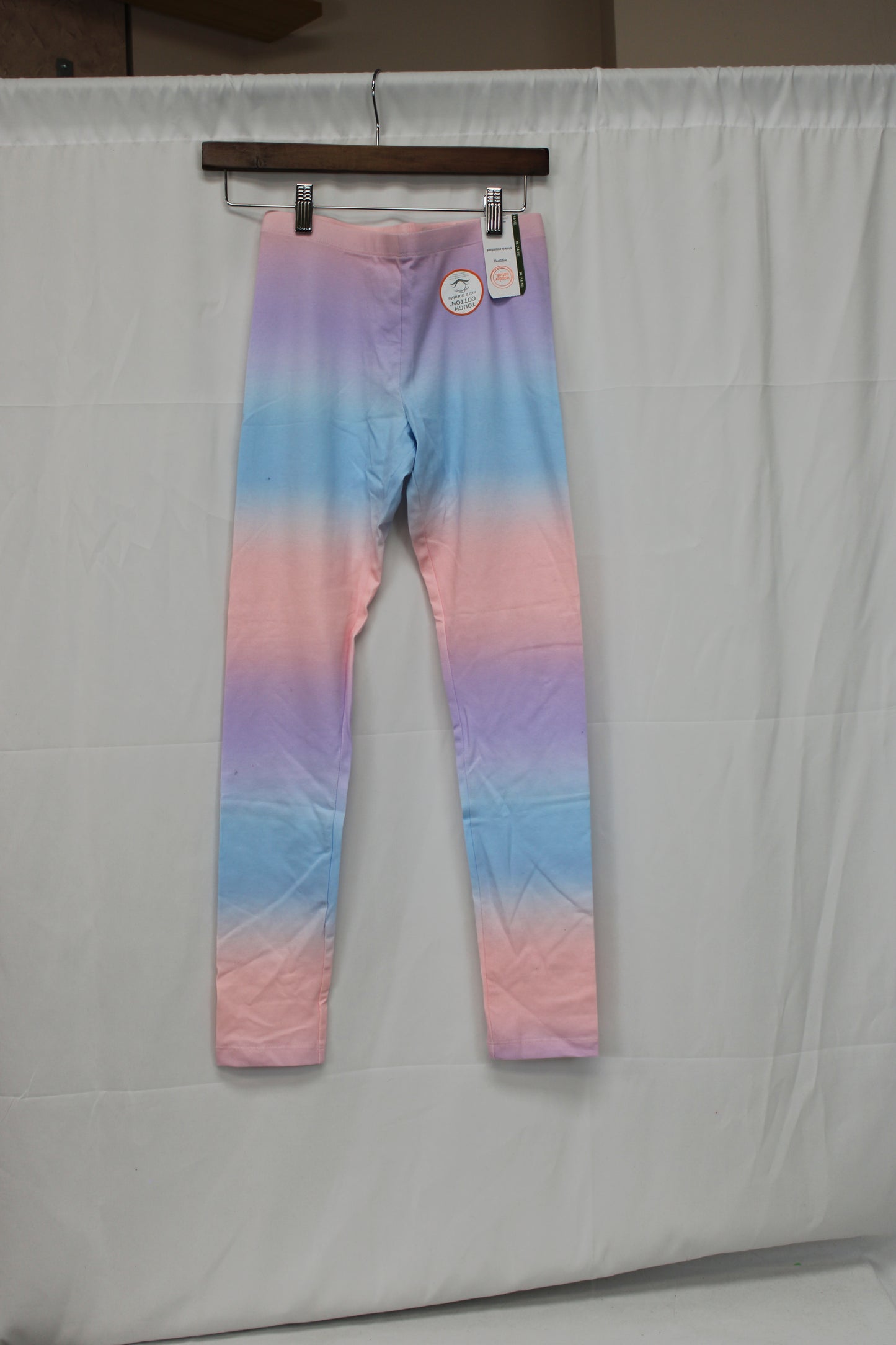 Wonder Nation Shrink Resistant Leggings, Purple/Pink/Blue, Youth XL