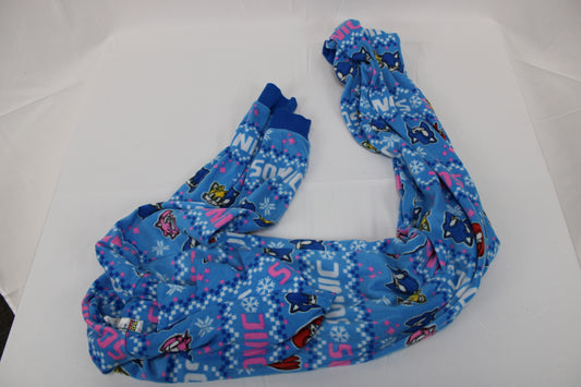 Sonic Blue One Piece Pajamas, Youth M
