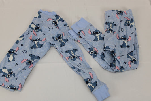 Disney Stitch 2PC Blue Pajama Set, Girls Youth XL(12)