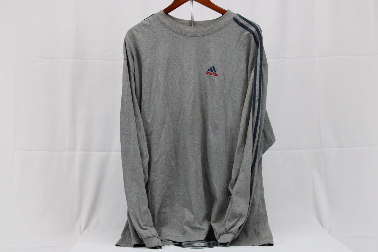 Adidas Grey Long Sleeve Men’s Shirt, 2XL