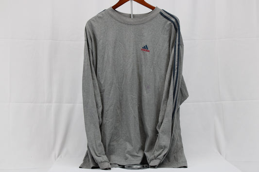 Adidas Grey Long Sleeve Men’s Shirt, 2XL