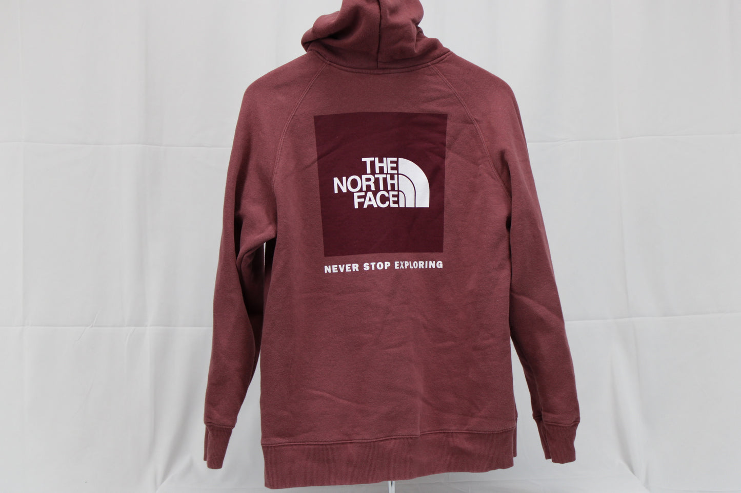 The North Face Maroon Hooded Sweatshirt, L