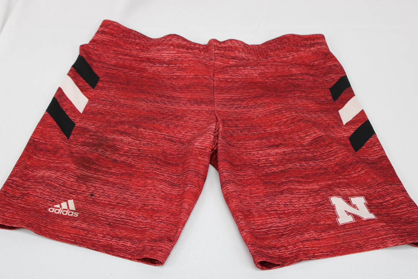Adidas Nebraska Red/Black/White Shorts, M