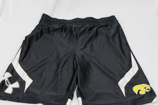Under Armour Active Black Iowa Hawkeye Shorts, XL