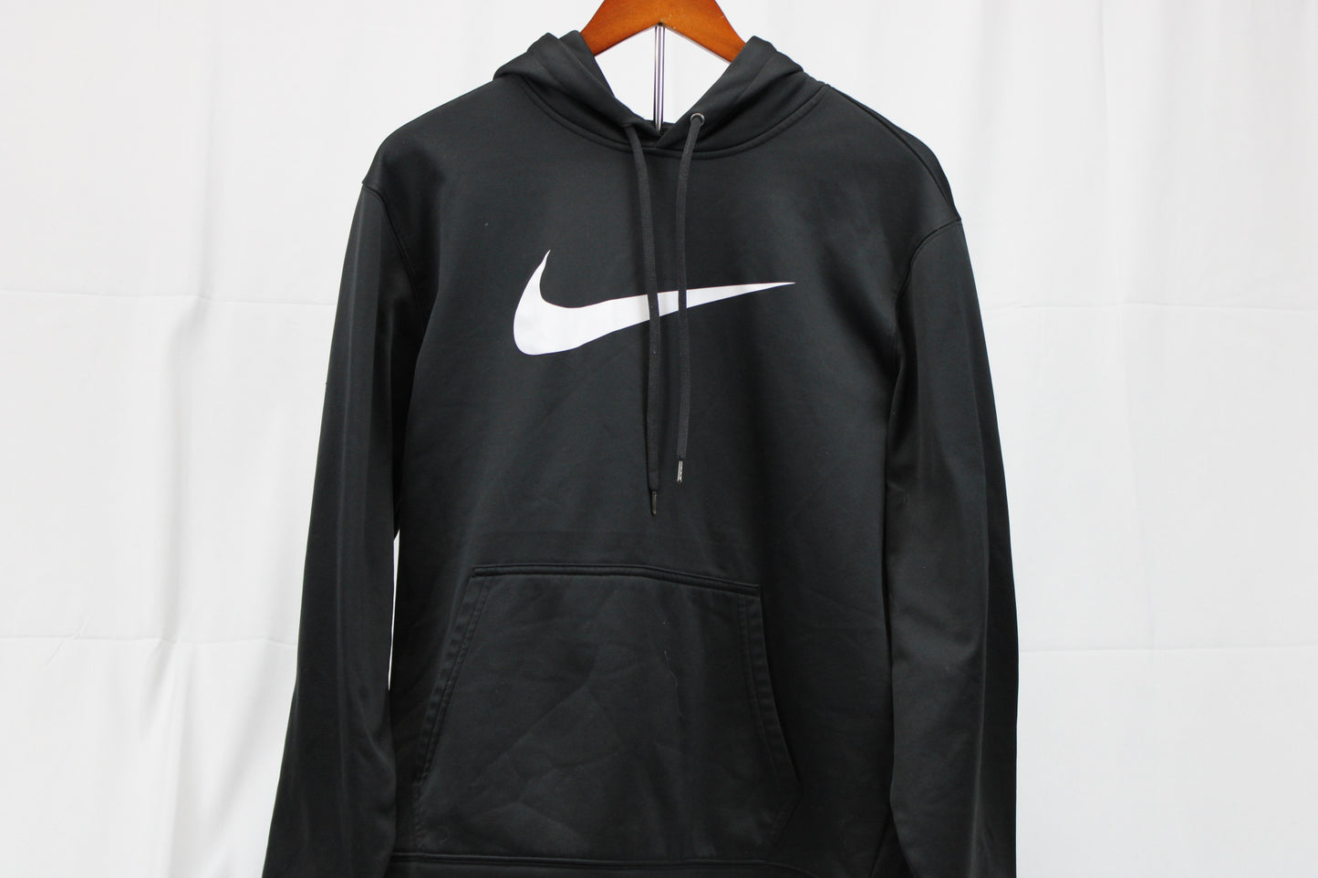 Nike Black Hooded Sweatshirt, M