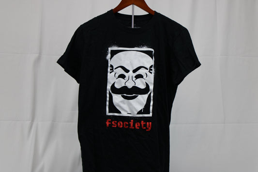 Mr. Robot Black Short Sleeve Shirt, M