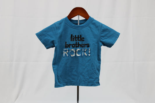 Gymburee Blue Little Brothers Rock Shirt, 2T