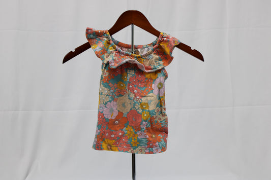 Carters Flower Off Shoulder Shirt, 4T