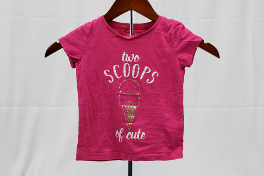 Carter’s Pink Two Scoops of Cute Shirt, 4T