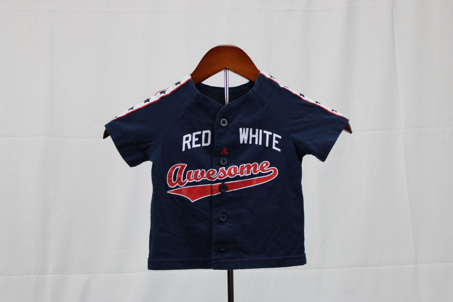 Celebrate Patriotic Red White Awesome Blue Shirt, 2T