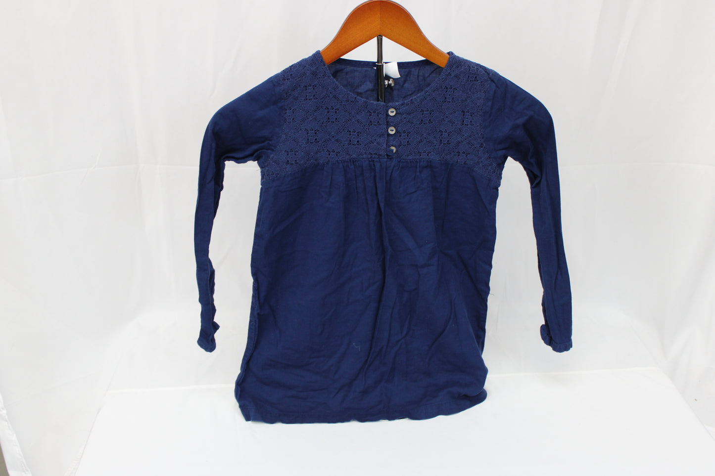 Carter’s Long Sleeve Blouse, Navy, Girls S 7