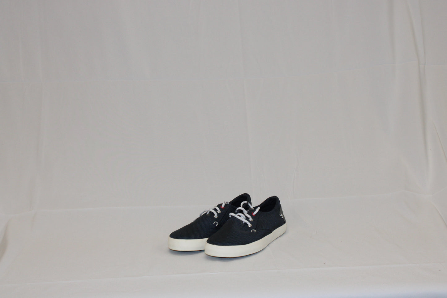 Sperry Top Sider Bodie canvas boat shoe, navy/red, Boy's size 3