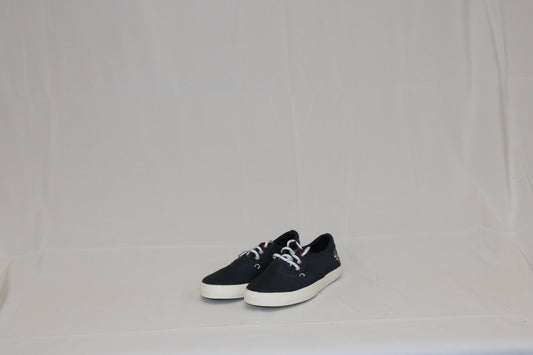 Sperry Top Sider Bodie canvas boat shoe, navy/red, Boy's size 3