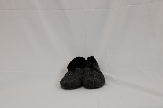 Mad Paw slip-on loafer, black herringbone, Women's size 9