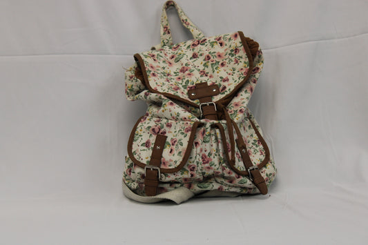 A New Day Floral canvas mini backpack handbag