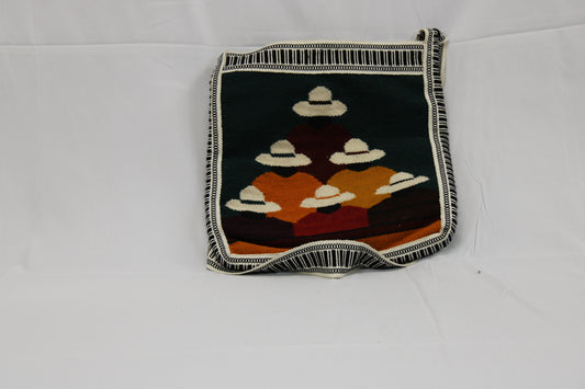 Custom embroidered burlap tote