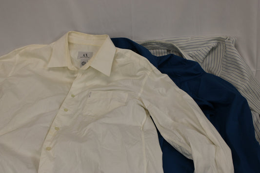Men's button down dress shirt bundle, designers brands, XL