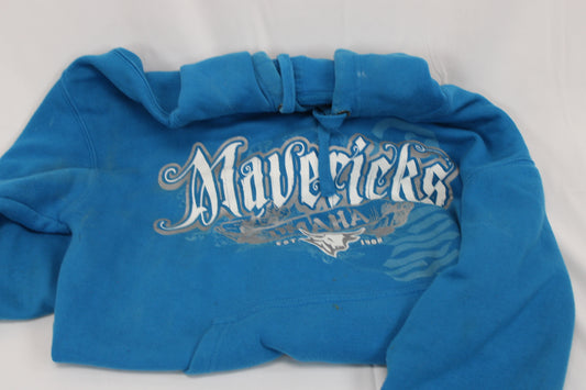 University of Nebraska-Omaha hooded sweatshirt, blue/wht, Men's Small