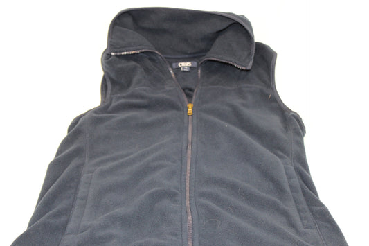 Chaps Ralph Lauren fleece vest, full zip, navy blue, Men L